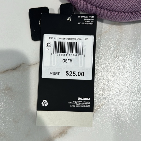 Under Armour Women's Halftime Cuff: misty purple NWT - Picture 4 of 5